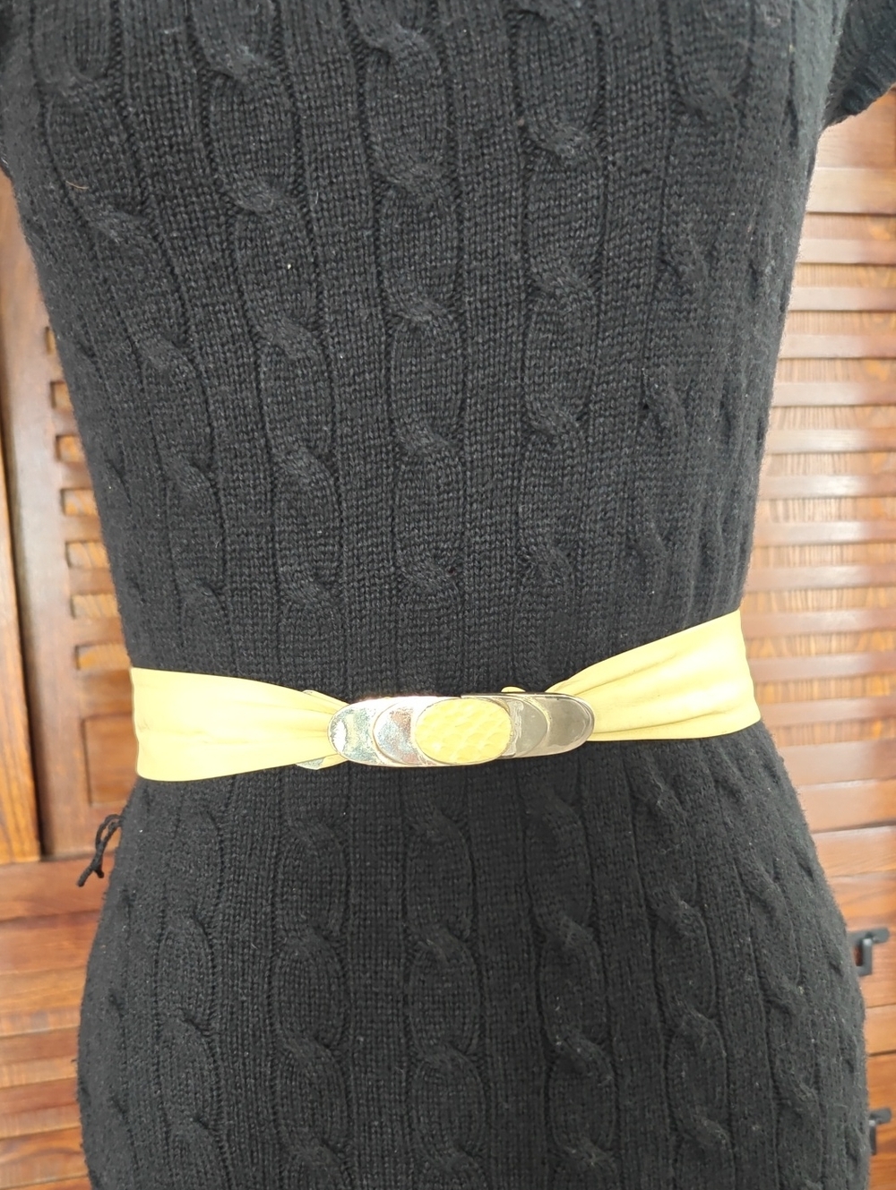 Vintage Yellow Belt - Small